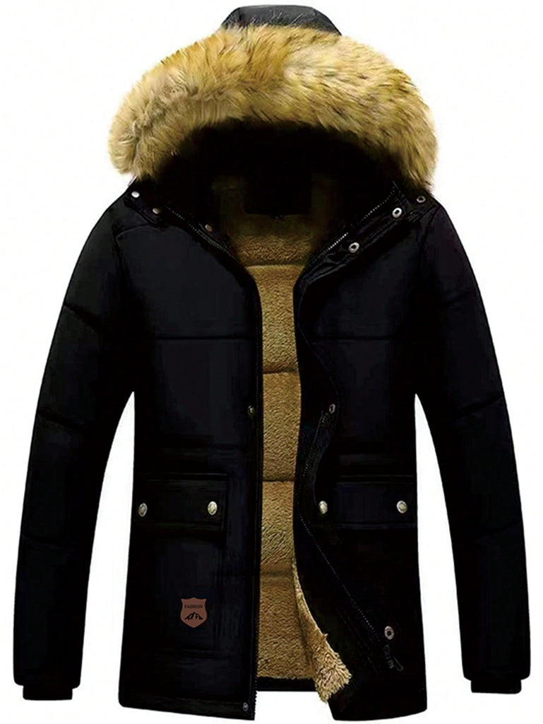 Manfinity Homme Doudoune Duveteux À Capuche Xs